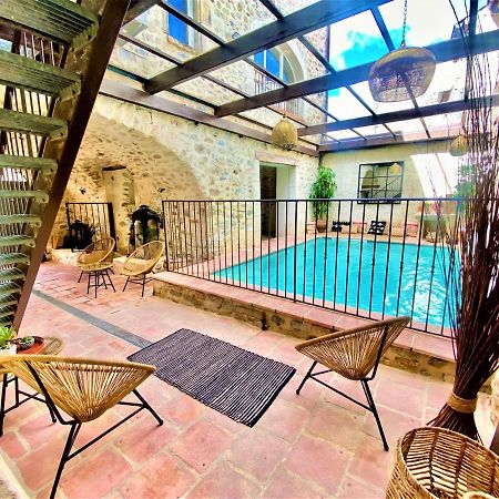Gite De Groupe 9Ch Ou 3 Gites Independants De 3Ch - Patio Et Piscine Interieure Chauffee Toute L'Annee Валлон-Пон-д'Арк Экстерьер фото