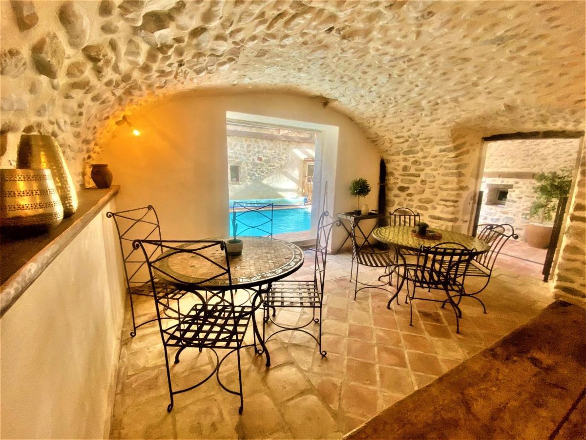 Gite De Groupe 9Ch Ou 3 Gites Independants De 3Ch - Patio Et Piscine Interieure Chauffee Toute L'Annee Валлон-Пон-д'Арк Экстерьер фото
